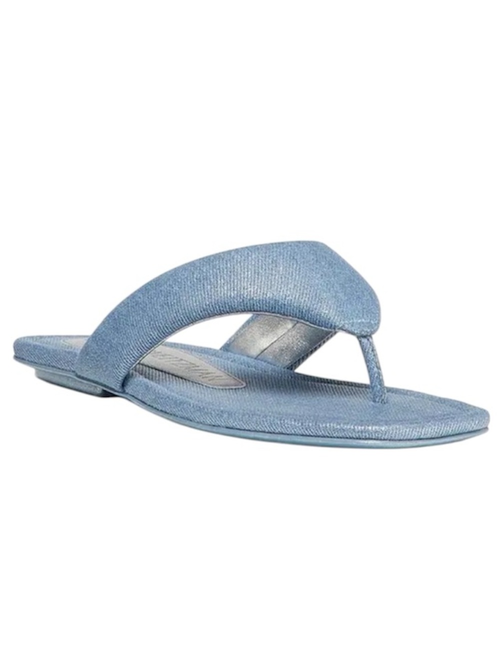 Stuart Weitzman Maui Slip On Padded Leather Thong Sandals 7.5 NEW